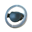 100pcs Clear Waterproof Car Universal Disposable Plastic Steering Wheel Cover