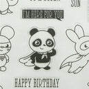 Little Panda Clear Silicone Stamps/Seal for DIY Scrapbooking/photo Album Deco JR
