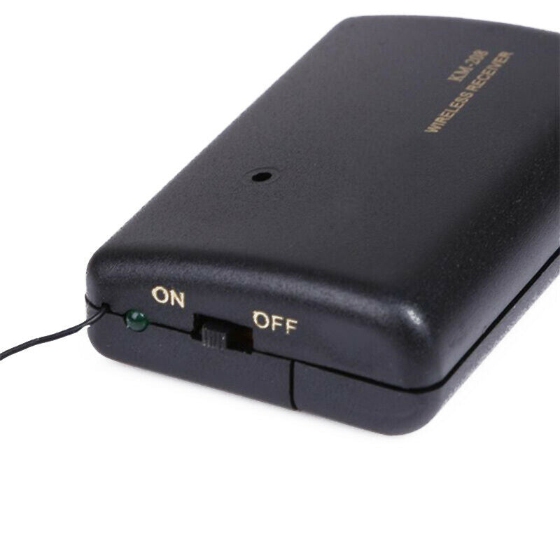 3.5mm Stereo Wireless FM Transmitter Receiver Lavalier Lapel Clip Microphon