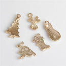 20x Xmas Series Enamel Pendants Charms Christmas Santa Tree Snowman Ornament