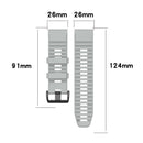 Silicone Strap Band for Garmin Fenix 6X 6X Pro 5X 5X Plus 3 HR 26mm Bracelet