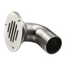 316 Stainless Steel 90 Deg Elbow Floor Drain 32mm Hose RV Camper Heavy Duty