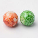 100 Pieces Drilled Mixed Colors Glass Beads Loose Bead DIY Jewelry Beads