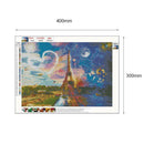 5D DIY Full Drill Diamond Painting Eiffel Tower Cross Stitch Mosaic Craft