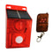 Waterproof Solar Sound Alarm Light Motion Sensor Siren Flash with Remote 6-LED