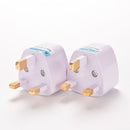 UK AU to EU Europe Adapter Wall Plug Converter Travel Power 1pc WHITE M&O