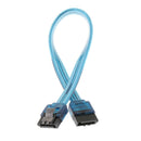 7Pin SATA 3.0 HDD Data Cable with Locking Latch 150mm Straight to Right Angle
