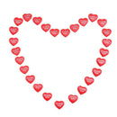 100pcs/Set Sponge Love Heart Shaped Confetti Petal Romantic Wedding Decor