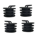 10x Black Scupper Bung Kayak Replacement Accessory Stopper Plug Deck Fittings