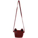 2 Pack Little Girls Purses Cute Cat Shoulder Crossbody Bag (Red And Black)