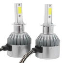 1Pair Universal 6500K 5000LM H3 LED COB Car Auto Headlight Head Lamp Bulbs