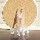 12Pcs/Set Clear Plastic Easels Plate Holders Display Dish Rack Picture Fram X4Y1