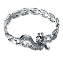 Men Locomotive Style Stainless Steel Dragon Bracelet Personality Bangle