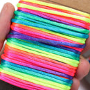 10M 2.5mm Multicolor Thread Cord Braided Bracelet String Knitting Yarn Rope â„–[