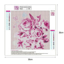 5D DIY Full Drill Diamond Painting Flower Cross Stitch Embroidery Mosaic