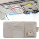 Car Sun Visor Organizer Auto Interior Pocket Sunglass Fuel Card Storage Gray vds