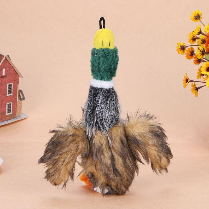 Cute Pet Puppy Chew Squeaker Squeaky Plush Sound Wild Duck for Dog Cat Play Toys
