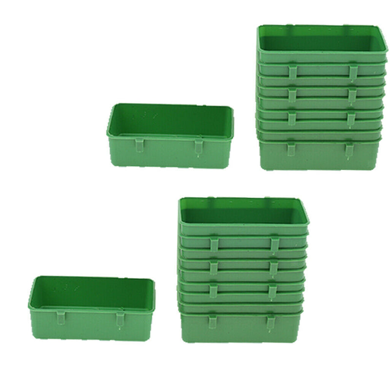 20 Pieces Bowls Food Eat Water Feeding Cage Hanging Parrot Pigeons Feeder Cup