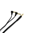 6.35mm Male Stereo to 2x 6.35mm Male Right Angle Y Splitter Audio Cable