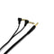 6.35mm Male Stereo to 2x 6.35mm Male Right Angle Y Splitter Audio Cable