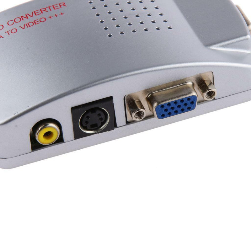 Computer PC to TV Converter Box VGA to S-Video Composite Adapter Switch