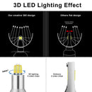 2Pcs 24Chips H8/H9/H11 LED Lamp Car Headlight Bulbs LED 360 Degree 6000K 1800 Gw