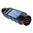 7 Pin Towing Trailer Horsebox Caravan Light Connector Tester Check Socket
