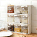 Vertically Rotatable Storage Seasoning Boxes Spice Jar Bottle With Handle A