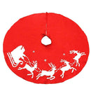 Christmas Tree Stand Skirt Dress Santa Claus Elk Snowman Holiday Party DIY Decor