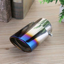 Universal Stainless Steel Car Rear Round Exhaust Pipe Tail Muffler Tip A