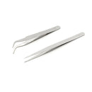 2pcs Stainless Steel Tweezers Tool DIY Precision Electric tweezers Repair TBX