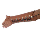 Archery Arm Guard Protection Safe Guard Adjustable Wristband ,PU Leather Brown
