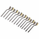 14 Pack Wire Brush Set for Cleaning Welding Slag and Rust Stainless Steel a