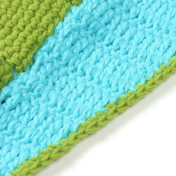 Cute Baby Boys Girls Dinosaur Pattern Handmade Knitted Cap Kids Photo Props #gib