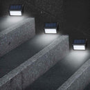 4pcs Outdoor 6LED Solar Power Stair Light Waterproof Garden Street Lamp