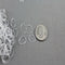 500x Clear Elastic Rubber Hair Ties Hairband Spiral Braids Plaits Braiding