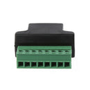 Ethernet RJ45 Female To Screw Terminal 8 Pin CCTV Digital DVR Adapter Co USU
