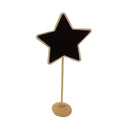 10 x Mini Star Wood Chalkboard Blackboard Message Table Number Wedding Decor