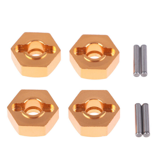 4Pcs 12mm Aluminum Wheel Hex Nut With Pins Drive Hubs 4P HSP 102042 1/10B Gn