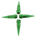 4x Aluminum Long Spike Wheel Tire Valve Stem Car Truck Air Caps Covers Green