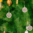 12pcs Christmas Wood Pendant Cartoon Desktop Ornament Home Decor (Ball) A
