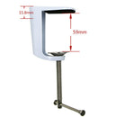 2 Pack Stainless Steel Adjustable Arm Clamp Table Lamp Clip Desk Clamp, ensures