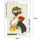 5D DIY Full Drill Diamond Painting Geisha Cross Stitch Mosaic Kits (HG428)