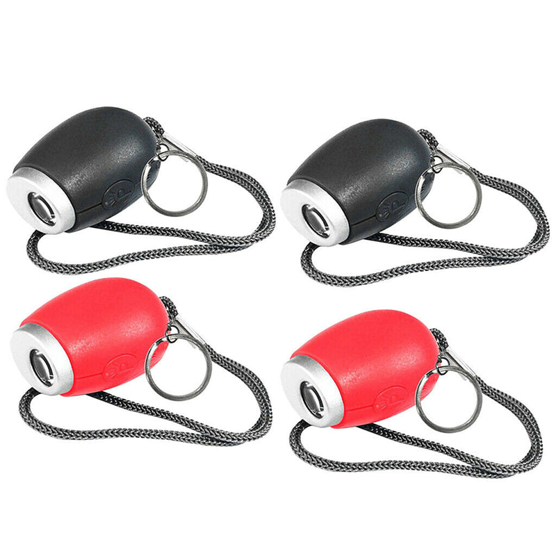 4 Pieces Lanyard Portable Mini Projection Clock LED Wall Ceiling Red & Gray