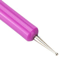 1pc Pro Double-Ends Nail Art Pen Painting Dotting Polish Brush Tools(Pink)
