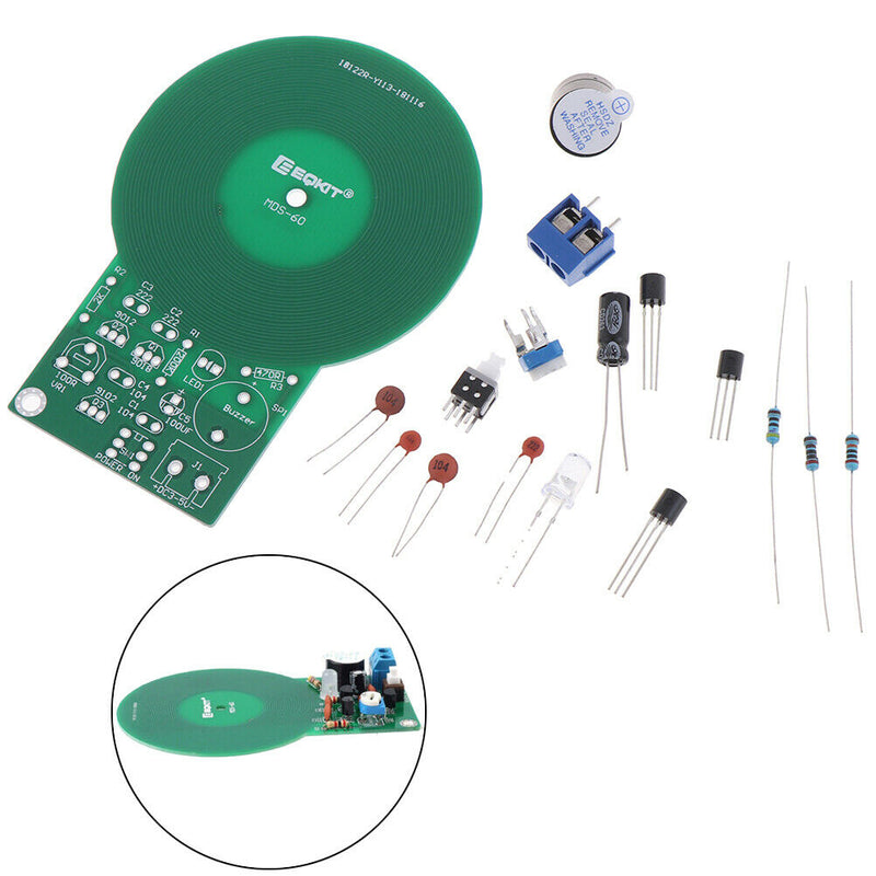 DC 3V-5V 60mm Metal Detector Kit Electronic Kit Non-contact Sensor DIY KitJ!e Gw