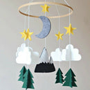 Baby Crib Mobile Starry Woodland Night Nursery Decoration | Crib Mobile for