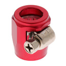 2X Fuel Oil Water Pipe AN6 Hose End Finisher Clip Clamp OD 19mm & 12mm Red