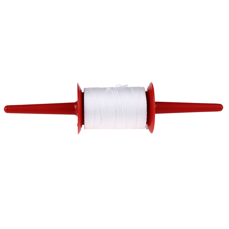 200m Winding Plastic Hoop Spool Plastic Line Kite String Polyester Red