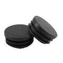 6Pcs Plastic Blanking End Cap Pipe Tube Insert Plug Cover 40mm Black L4A5